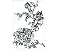 Sizzix 3-D Texture Fades Embossing Folder-Mini Roses by Tim Holtz, 665632 665632-Cartella, Motivo Rose, Cartella di goffratura plastica PP, Multicolor, Taglia unica
