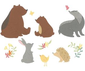 Sizzix 666126 Sagoma da taglio Animali della foresta 11 pezzi