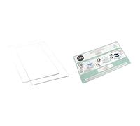 Sizzix Big Shot Plus Accessori Cutting Pads, Standard, 1 Paio, Acciaio Inossidabile, Bianco & 660584 Accessori Adattatore A Big Shot Plus, Standard, Acciaio Inossidabile, Bianco, 38.1 x 22.6 x 0.3 cm