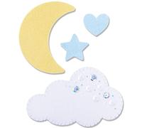 Sizzix Bigz L Fustella Moon & Cloud di Olivia Rose | 665963 | Capitolo 3 2022, Carta Metallo, Multicolor, One Size