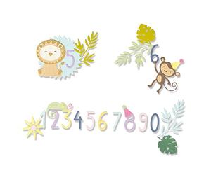 Sizzix by Chapter Thinlits Die Set 11PK Jungle Fun di Lisa Jones | 665889 |Capitolo 2 2022, Plastica Carta, Multicolor, One Size