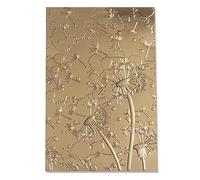 Sizzix Cartella per goffratura 3-D Texture Impressions Dandelion Wish by Kath Breen, 665001, multicolore