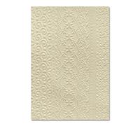 Sizzix Embossing Folder-Lace by Cartella per goffratura 3D-Pizzo di Eileen Hull, Grigio, 6 unità