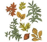 Sizzix Framelits Die Forever Leaves by 49 and Market - Timbri trasparenti formato A5