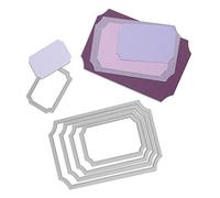 Sizzix Framelits Fustelle Set di 5 Pezzi, Biglietti