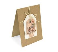 Sizzix Fustella Framelits Set 3 PZ w/Stamps - Torta Floreale