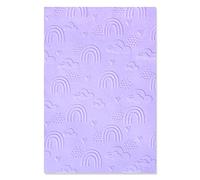 Sizzix by Multi-Level Textured Impressions Embossing Folder Rainbow Sky di Jennifer Ogborn, 665739, Carta, Multicolor, One Size