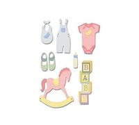 Sizzix New Baby # 2, Thinlits Fustella, Bebè di Lisa Jones