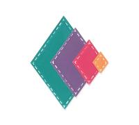 Sizzix Set di 13 Framelits® Matrixes® - Confezione da 13 - Fanciful Framelits, Katy Deco Diamonds di Stacey Park