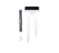 Sizzix Set di attrezzi artigianali, spatola e rullo Brayer Roller, Set per pittura per paste, colori, colori acrilici ad olio e altro