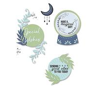 Sizzix Set di Fustelle Framelits 10PK w/7pk Stamps Special Wishes by Olivia Rose | 665940 | Chapter 3 2022, Carta Metallo, Multicolor, One Size