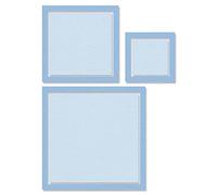 Sizzix Set di fustelle Framelits 6PK cornici quadrate, 665662