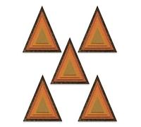 Sizzix Die 25PK Stacked Tiles Triangles Set di Fustelle Thinlits 25 pz 664748 Tessere impilate, by Tim Holtz, Triangoli di Piastrelle, Taglia unica