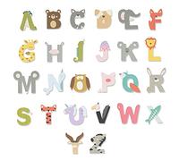 Sizzix Set di Fustelle Thinlits 26PK Animal Alphabet by Lisa Jones, 665486, Multicolor, One Size