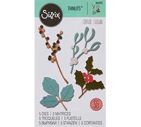 Sizzix Set di Fustelle Thinlits 5Pz Foglie Invernali, Multicolor, taglia unica