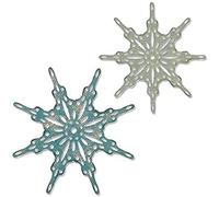 Sizzix Set di Fustelle Thinlits 664227 2 pz Fiocchi di Neve Fantasia by Tim Holtz, Multicolore, taglia unica
