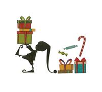 Sizzix Set di Fustelle Thinlits Aiutante di Babbo Natale, Multicolore