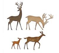 Sizzix Set di fustelle Thinlits Darling Deer di Tim Holtz, confezione da 4