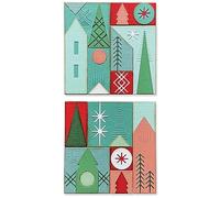 Sizzix Set Thinlits Holiday Blocks da 27 Pezzi di Tim Holtz, 666335, Fustelle da Taglio in Metallo sottilissime per Scrapbooking, goffratura, diario, Silver, One Size