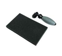 Sizzix Spazzola e Tappetino di Spugna 660513, Set di 2 Pezzi, Multicolore, Taglia Unica, Acciaio Inossidabile, Nero, 11.4 x 17.8 x 3.8 cm