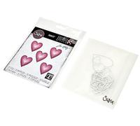 Sizzix Stacked Tiles Hearts by Thinlits Die Set 25PK Piastrelle impilate Cuori di Tim Holtz, 665858, Multicolor, One Size
