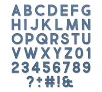 FUSTELLA SIZZIX THINLITS "ALFABETO E NUMERI IN GRASSETTO" 665205 - BIG SHOT