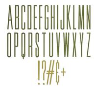 Sizzix Thinlits Alphanumeric Stretch Upper Set di Fustelle di Tim Holtz per Testi Unici e Personalizzati - 31 Pezzi
