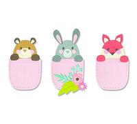 Sizzix Thinlits Die Set 10PK Pocket Pals di Olivia Rose, 665813