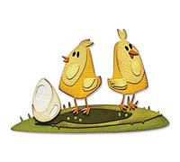 Sizzix Thinlits Die Set 12PK Papercut Chicks Colorize di Tim Holtz, 665854
