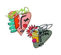 Sizzix Thinlits Die Set 19PK Facce astratte di Tim Holtz | 665845 |Capitolo 2 2022, Carta, Multicolor, One Size