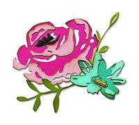 Sizzix Thinlits Die Set 4PK Brushstroke Flowers #4 di Tim Holtz | 665849 |Capitolo 2 2022, Carta, Multicolor, One Size