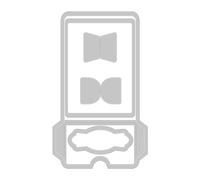 Sizzix Thinlits Eileen Hull 666151 - Stencil in metallo per realizzare biglietti, scrapbooking, carta e altro ancora, confezione da 5, bianco, taglia unica