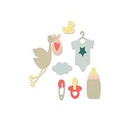 Sizzix Thinlits Fustella, Neonato di Debi Potter