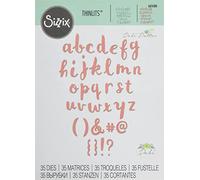 Sizzix Thinlits Fustella, Pennello Alfa Minuscolo