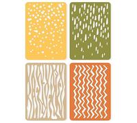 Sizzix Thinlits Infinite Doodles #2 | 666524, fustelle da taglio in metallo sottilissime per scrapbooking, goffratura, diario