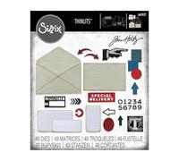 Sizzix Set di Fustelle Thinlits 48PK Postale da Tim Holtz | 665927 | Capitolo 3 2022, Multicolor, One Size
