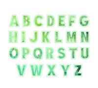 Sizzix Thinlits, set di 52 fustelle con lettere dell'alfabeto "This or Thinlits", 5,1 cm