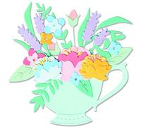 Sizzix Thinlits Set di fustelle 10PK Tea Time di Olivia Rose, 665806