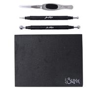 Sizzix Tim Holtz Shaping Kit 665304 - Scrapbooking And Cardmaking Paper Sculpting Set (Black) Modellatura Biglietti, Carta, Nero, Taglia unica