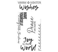 Sizzix Timbri trasparenti 5PK Festive Sentiments #1 da Olivia Rose | 664937 | Capitolo 3 2022, One Size