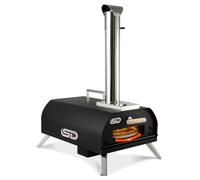 Sizzle Delite - Forno per pizza a pellet a legna da 30,5 cm, portatile, in acciaio inox, per esterni