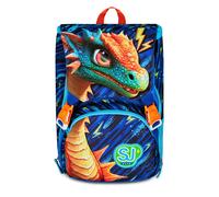 SJ GANG STYLE JAM GANG Zaino Scuola Estensibile Big, Blu, Zaino con Divisorio Interno, Tasca Superiore con Ali a Scomparsa, Tasca per Borraccia, 24 L, Zaino Scuola Elementare, Bambino
