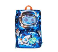 SJ GANG STYLE JAM GANG Zaino Scuola Estensibile Big SPACE LED BOY, Blu, 24 L, Zip laterali, Dispositivo luminoso su pattina, Tasca portaborraccia, Scuola elementare e media, Bambino, Ragazzo