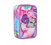 SJ GANG STYLE JAM GANG Astuccio Scuola Speed Case, Rosa, Portapenne Mono Scomparto con Plance Amovibili, Completo Di Penne, Matite, Colori, Accessori Zaino, Scuola Elementare, Bambina