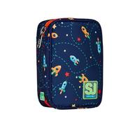 SJ GANG STYLE JAM GANG Astuccio Scuola Speed Pad, Blu, Portapenne Mono Scomparto Con Plance Amovibili e Penne, Matite, Colori, Accessori Zaino, Elementari, Medie, Bambino