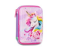 SJ GANG STYLE JAM GANG Astuccio Scuola Speed Pad + Fable Journey, Rosa, Portapenne Mono Scomparto con Plance Amovibili, Completo Di Penne, Matite, Colori, Accessori Zaino, Scuola Elementare, Bambina