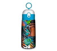 SJ GANG STYLE JAM GANG Borraccia Termica in Acciao Inox, Animali, Blu, Tigre, 0,5 L, Borraccia Scuola e Tempo Libero, Bambino