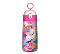 SJ GANG STYLE JAM GANG Borraccia Termica in Acciao Inox, Animali, Lilla, Unicorno, 0,5 L, Borraccia Scuola e Tempo Libero, Bambina