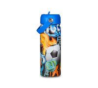 SJ GANG STYLE JAM GANG Borraccia Termica in Acciao Inox, Blu Arancio, 0,5 L, Borraccia Scuola e Tempo Libero, Bambino