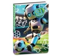 SJ GANG STYLE JAM GANG Diario Scuola Elementare Datato 10 Mesi, Tema Robot, Copertina Lucida Imbottita, Angoli Arrotondati, Giochi e Contenuti all'Interno, Bambino